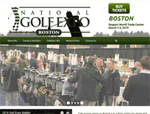 Tablet Screenshot of golfexpoboston.com